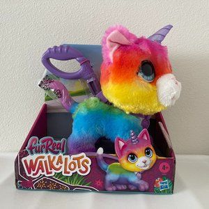 **LAST ONE** FurReal Walkalots Big Wags Unicorn Cat Rainbow Interactive Pet New